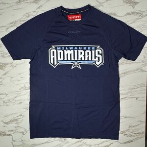 CCM Blue Milwaukee Admirals Short Sleeve Tee